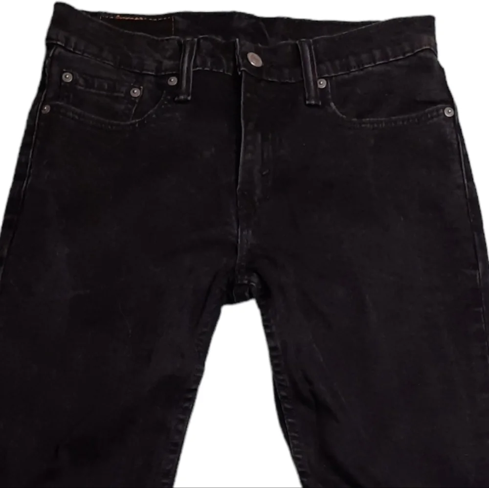 Levi's 502 Taper Straight Black Jeans SZ 29x30